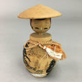 Japanese Kokeshi Doll Wooden Figurine Vtg Shade Landscape Kanji KF334