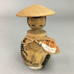 Japanese Kokeshi Doll Wooden Figurine Vtg Shade Landscape Kanji KF334