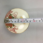 Japanese Kutani Ceramic Lidded Teacup Yunomi Bird Akae Flower Vtg Pottery QT22