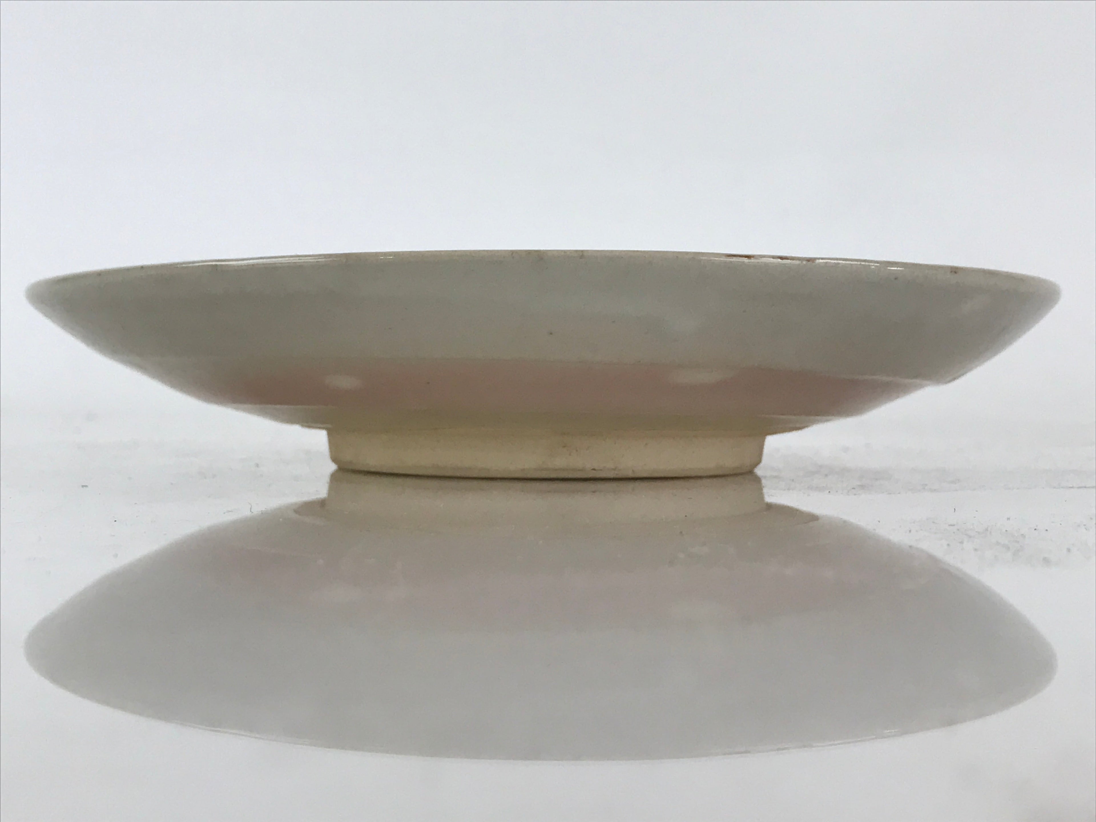 Japanese Kutani Ware Ceramic Small Plate Vtg Round Pottery Inaho Kozara PX662