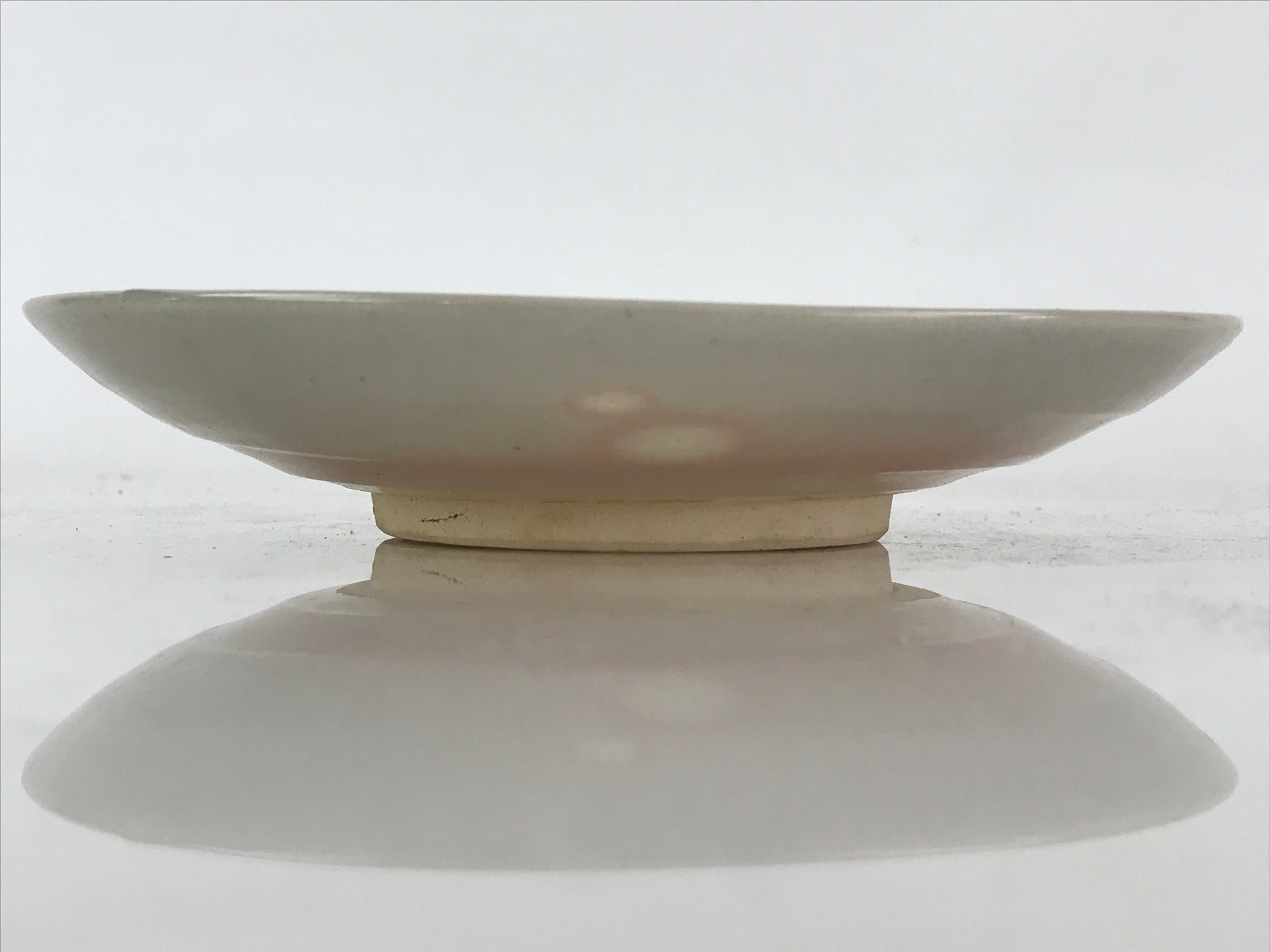 Japanese Kutani Ware Ceramic Small Plate Vtg Round Pottery Inaho Kozara PX662
