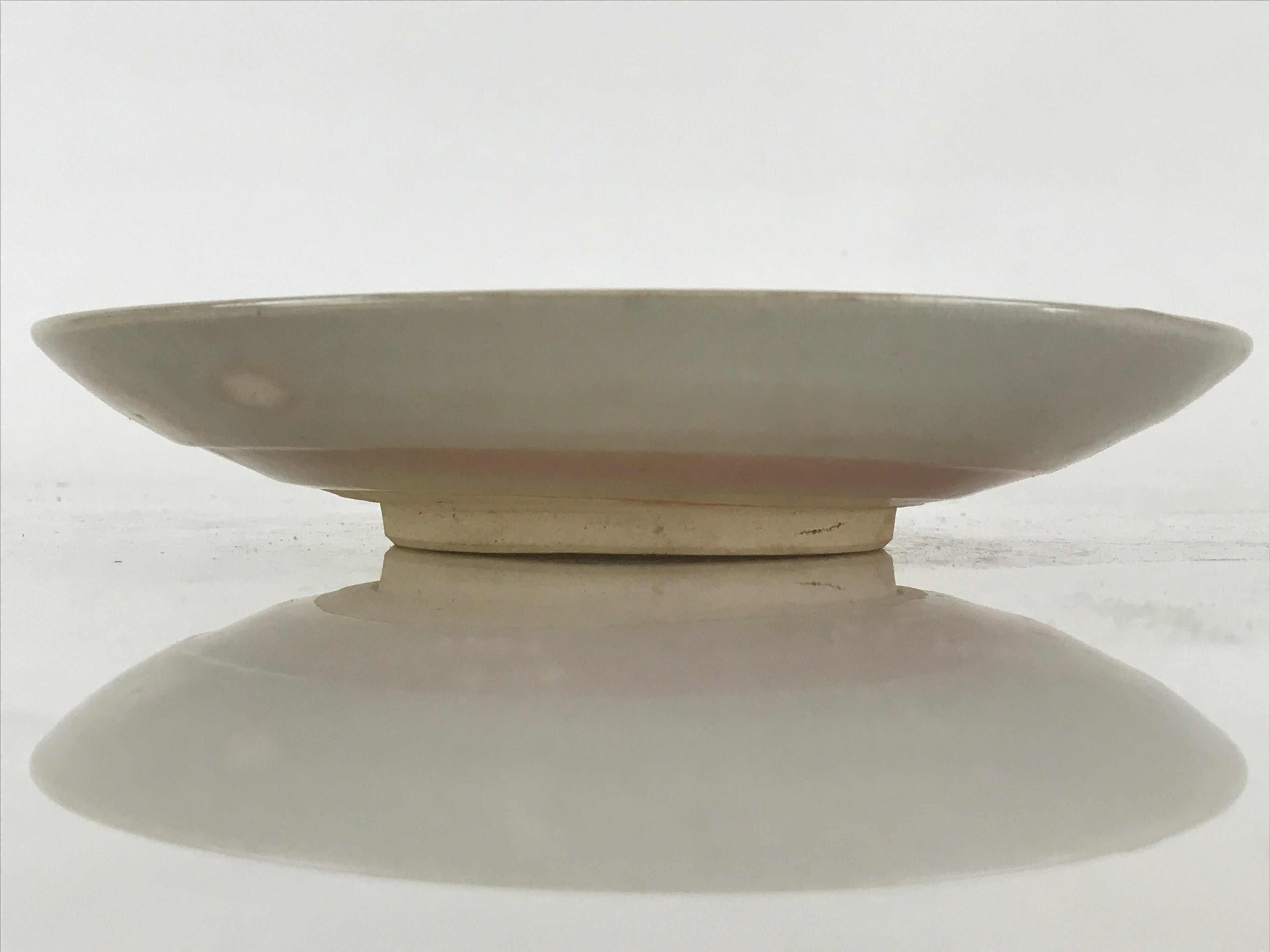 Japanese Kutani Ware Ceramic Small Plate Vtg Round Pottery Inaho Kozara PX662