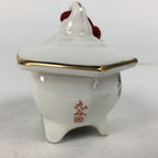 Japanese Kutani Ware Porcelain Bell Vtg Dorei Amulet Lantern White DR370