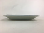Japanese Kutrani ware Ceramic Plate Vtg Pottery White Square Camellia PX572