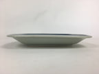 Japanese Kutrani ware Ceramic Plate Vtg Pottery White Square Camellia PX572