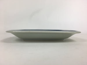 Japanese Kutrani ware Ceramic Plate Vtg Pottery White Square Camellia PX572