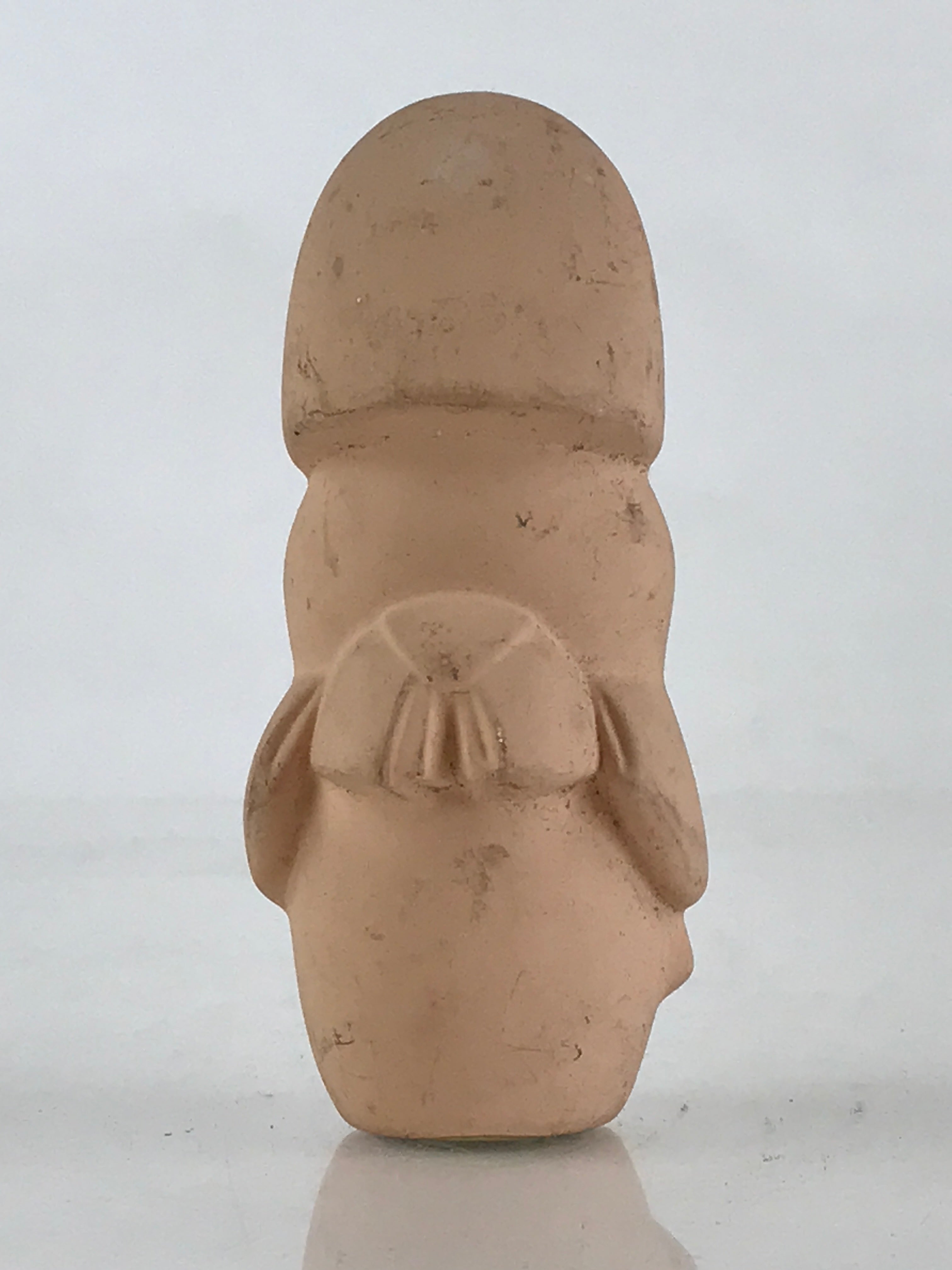 Japanese Kyo-Ningyo Unglazed Clay Doll Vtg Traditional Kimono Girl Geisha BD851