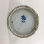 Japanese Kyo Ware Porcelain Sake Bottle Vtg Poetry Design White Tokkuri TS351