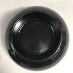 Japanese Lacquer Lidded Bowl Vtg Wood Black Red Rice Soup UR474