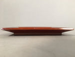 Japanese Lacquer Plate Tray Shunkei Nuri Vtg Wood Square Nurimono UR380