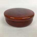 Japanese Lacquer Shunkei-Nuri Lidded Snack Bowl Wood Kashiki Tea Ceremony UR615