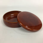 Japanese Lacquer Shunkei-Nuri Lidded Snack Bowl Wood Kashiki Tea Ceremony UR615