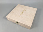 Japanese Lacquer Tray Chopsticks Set Obon Hashi Vtg Shunkei-Nuri PX534