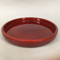 Japanese Lacquer Tray Round Obon Vtg Shunkei-Nuri Nurimono LWB37