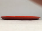 Japanese Lacquer Tray Round Obon Vtg Shunkei-Nuri Nurimono UR426