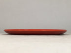 Japanese Lacquer Tray Round Obon Vtg Shunkei-Nuri Nurimono UR426