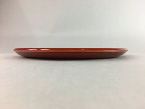 Japanese Lacquer Tray Round Obon Vtg Shunkei-Nuri Replica Nurimono UR347