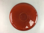 Japanese Lacquer Tray Round Obon Vtg Shunkei-Nuri Replica Nurimono UR347