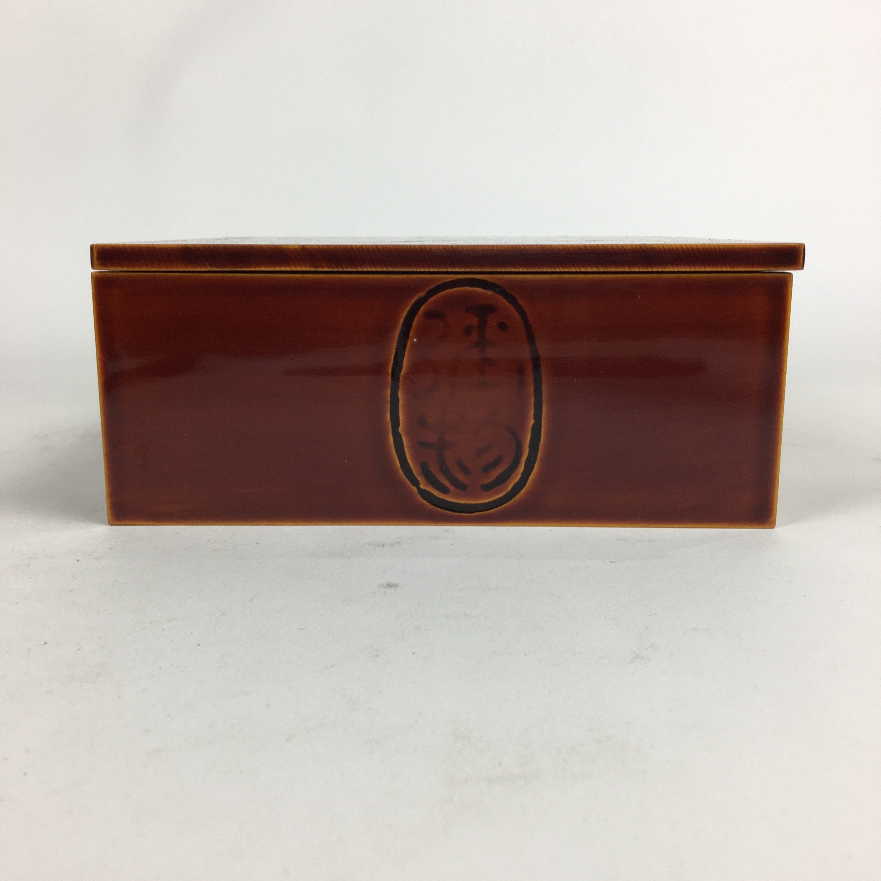 Japanese Lacquer Wooden Shunkei-Nuri Lidded Bento Box Vtg Chopsticks Set UR616