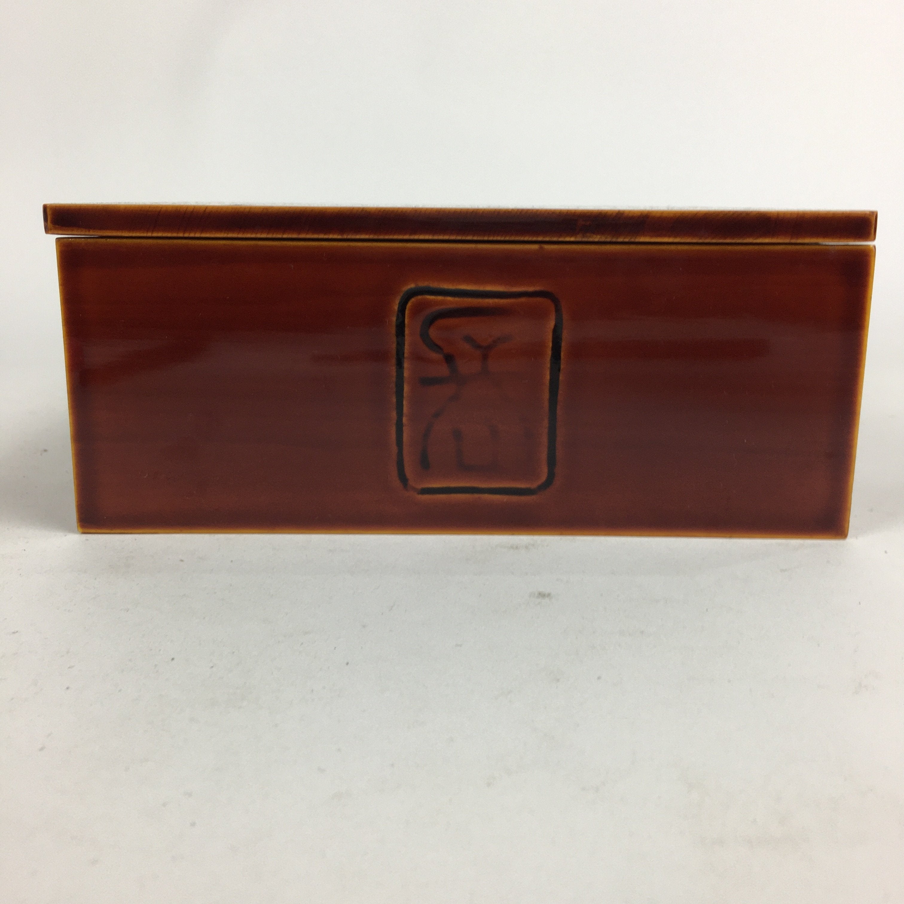 Japanese Lacquer Wooden Shunkei-Nuri Lidded Bento Box Vtg Chopsticks Set UR616