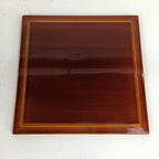 Japanese Lacquer Wooden Shunkei-Nuri Lidded Bento Box Vtg Chopsticks Set UR616