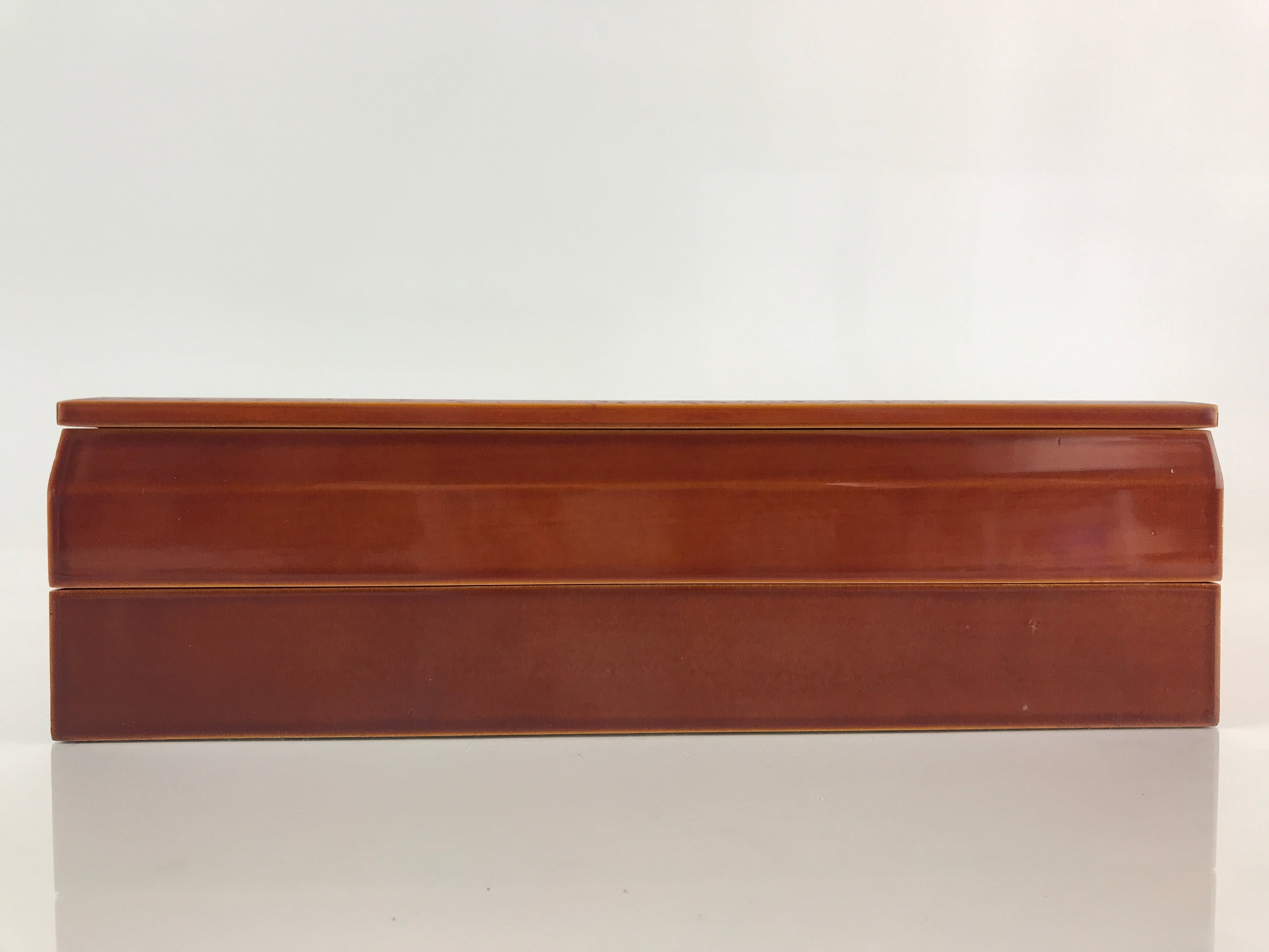 Japanese Lacquer ware Bento Box Vtg Wood Shunkei Nuri Jubako 2 Tier JB77