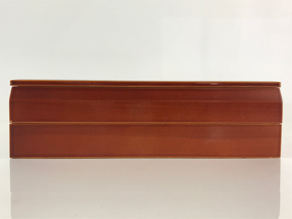 Japanese Lacquer ware Bento Box Vtg Wood Shunkei Nuri Jubako 2 Tier JB77