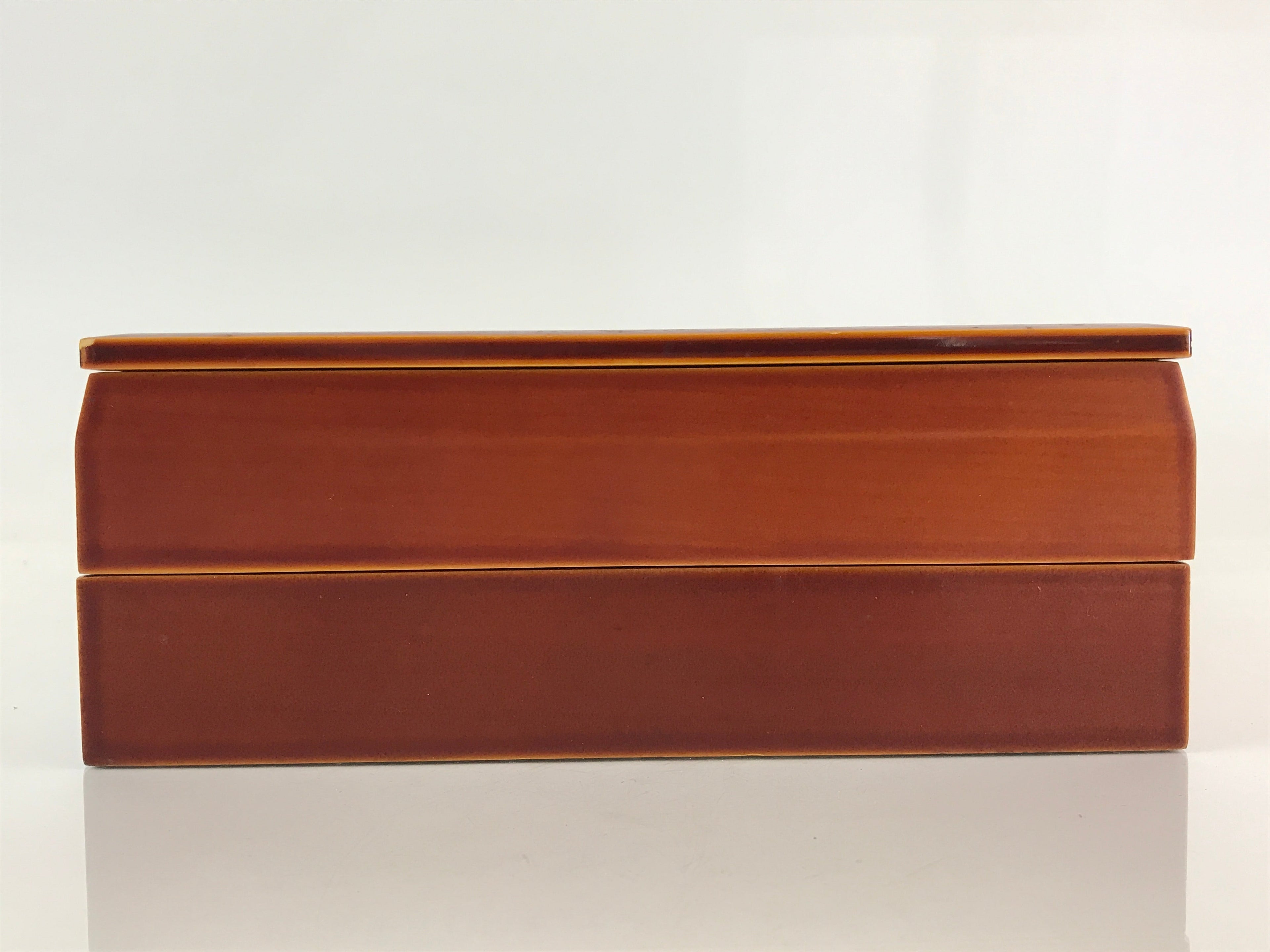 Japanese Lacquer ware Bento Box Vtg Wood Shunkei Nuri Jubako 2 Tier JB77