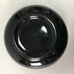 Japanese Lacquer ware Bowl Replica Vtg Black Gold Makie Noodle Rice UR312