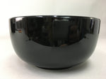 Japanese Lacquer ware Bowl Replica Vtg Black Gold Makie Noodle Rice UR312