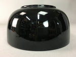 Japanese Lacquer ware Bowl Replica Vtg Black Gold Makie Noodle Rice UR312
