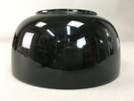 Japanese Lacquer ware Bowl Replica Vtg Black Gold Makie Noodle Rice UR314