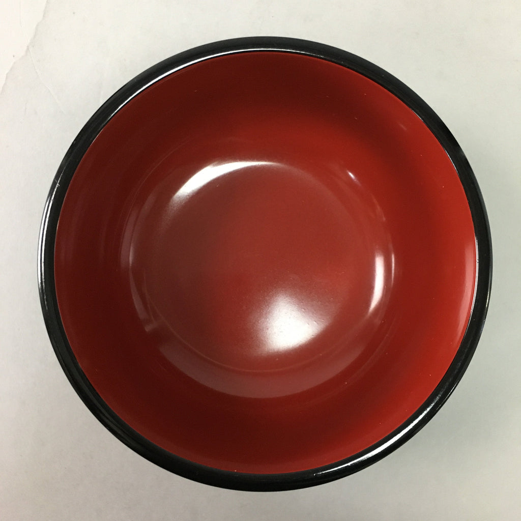 Japanese Lacquer ware Bowl Replica Vtg Black Gold Makie Noodle Rice UR315