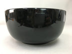Japanese Lacquer ware Bowl Replica Vtg Black Gold Makie Noodle Rice UR315