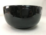 Japanese Lacquer ware Bowl Replica Vtg Black Gold Makie Noodle Rice UR315