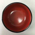 Japanese Lacquer ware Bowl Replica Vtg Black Gold Makie Noodle Rice UR316