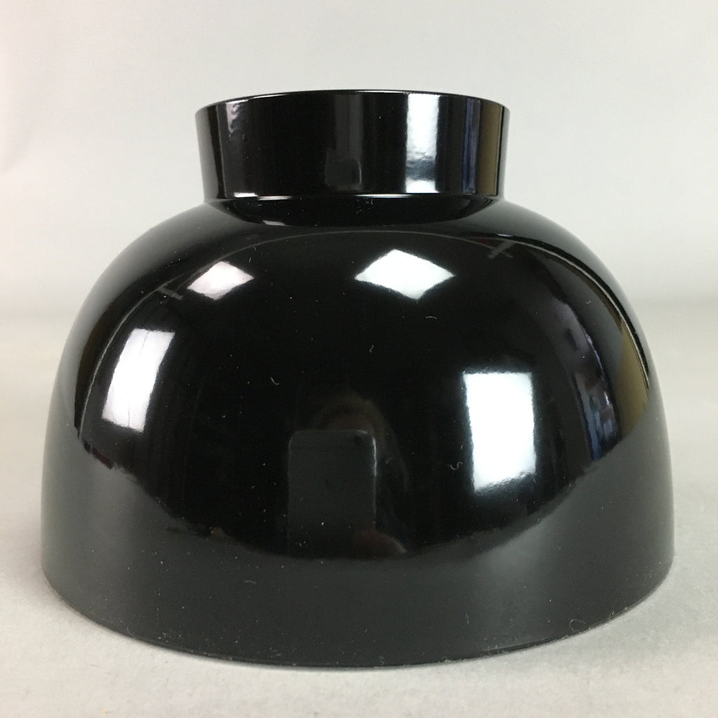 Japanese Lacquer ware Bowl Replica Vtg Black Gold Makie Owan Soup Rice UR296