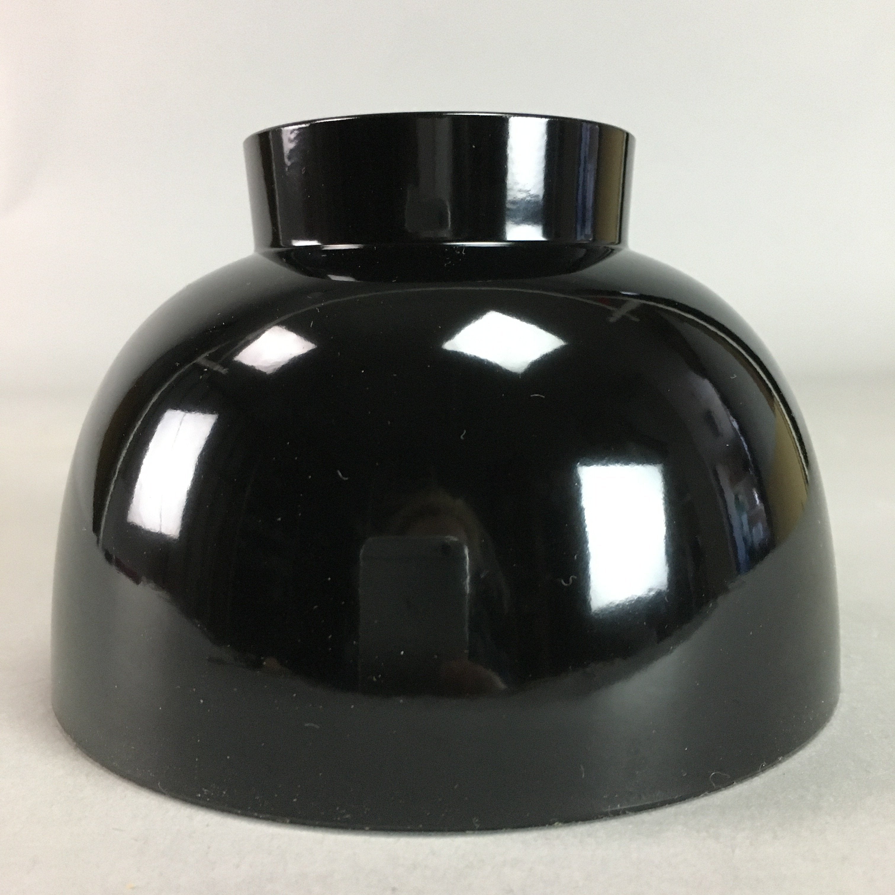 Japanese Lacquer ware Bowl Replica Vtg Black Gold Makie Owan Soup Rice UR296