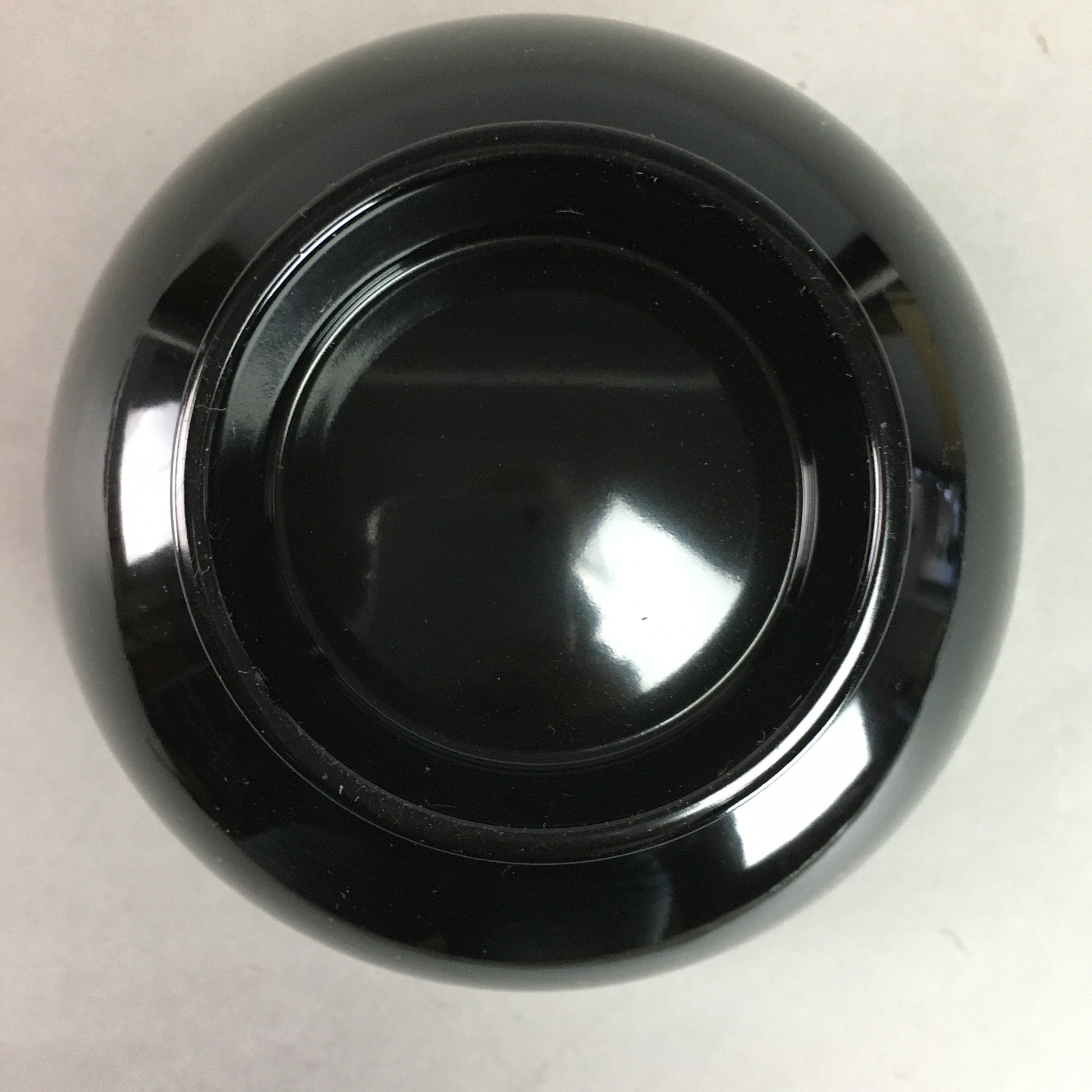 Japanese Lacquer ware Bowl Replica Vtg Black Gold Makie Owan Soup Rice UR296