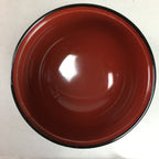 Japanese Lacquer ware Bowl Replica Vtg Black Gold Makie Owan Soup Rice UR296
