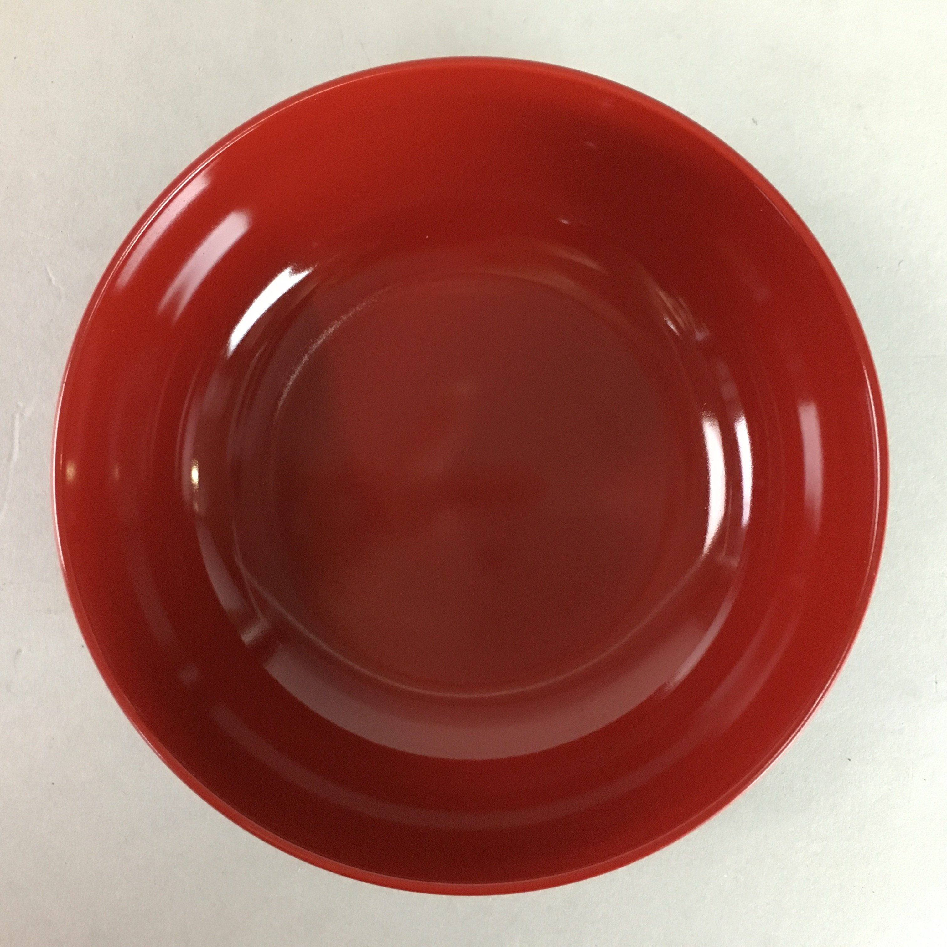 Japanese Lacquer ware Bowl Vtg Red Replica Signed QT70