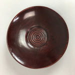 Japanese Lacquer ware Drink Coaster Saucer Vtg Chataku 5pc Wood Brown LW996