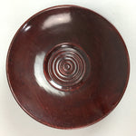 Japanese Lacquer ware Drink Coaster Saucer Vtg Chataku 5pc Wood Brown LW996