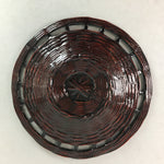 Japanese Lacquer ware Drink Coaster Vtg Bamboo Chataku Woven Saucer UR184