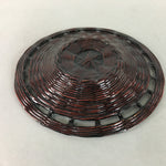 Japanese Lacquer ware Drink Coaster Vtg Bamboo Chataku Woven Saucer UR184