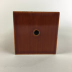 Japanese Lacquer ware Flower Vase Vtg Wooden Shunkei-nuri Ikebana Kabin FV908
