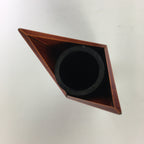 Japanese Lacquer ware Flower Vase Vtg Wooden Shunkei-nuri Ikebana Kabin FV908