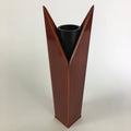 Japanese Lacquer ware Flower Vase Vtg Wooden Shunkei-nuri Ikebana Kabin FV908