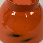 Japanese Lacquer ware Lidded Bowl Vtg Replica Red Black Owan Soup Rice UR396