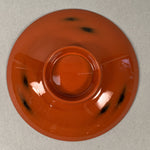 Japanese Lacquer ware Lidded Bowl Vtg Replica Red Black Owan Soup Rice UR400